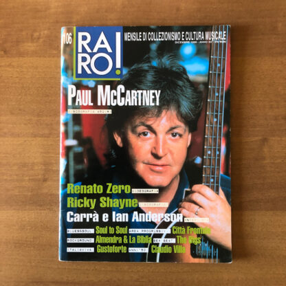 Rivista Musicale - Raro! - n.106 Dicembre 1999 - Discografia Paul McCartney